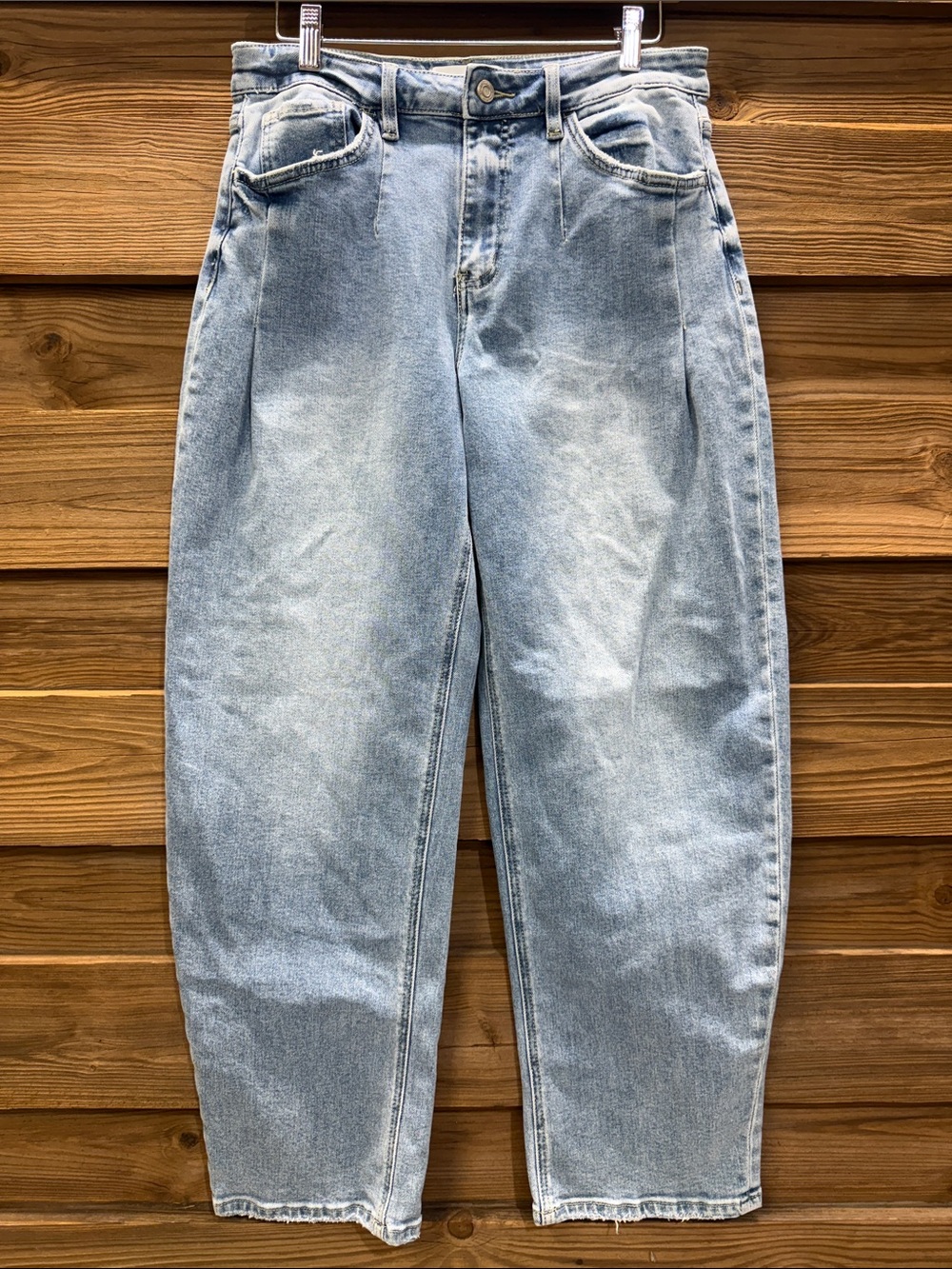 Vervet Wind Snap High-Rise Barrel Fit Jeans